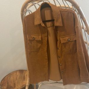 Shein maternity shirt brown size medium